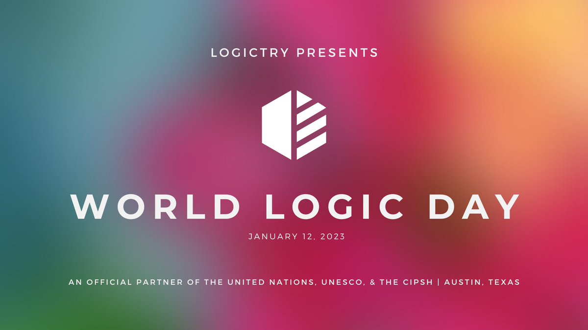 The panel will be moderated by our CEO, @jaxfyli!

Join us with <a href="/Logictry/">Logictry</a> on January 12th, 2023 in Austin, Texas at The Long Center for a day filled with programming, the UN Global Award showcase, and closing party. 😆

Register here: eventbrite.com/e/world-logic-…

#WorldLogicDay2023