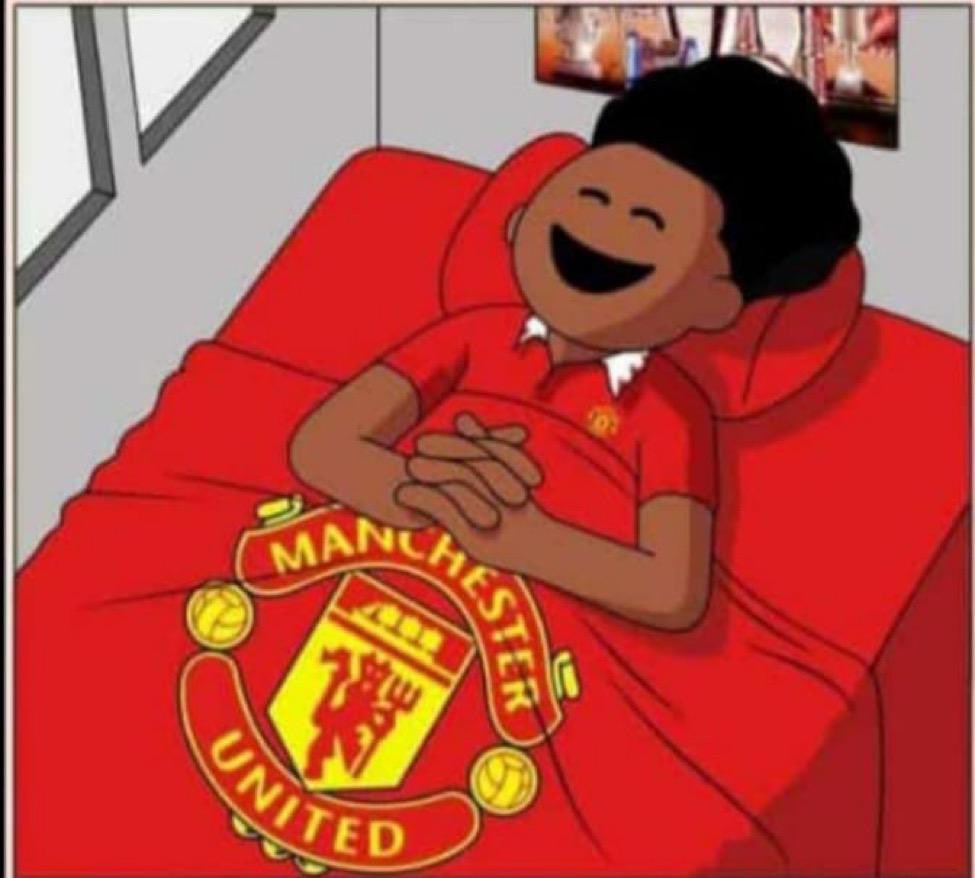 Manchester United fans living the good life😄
