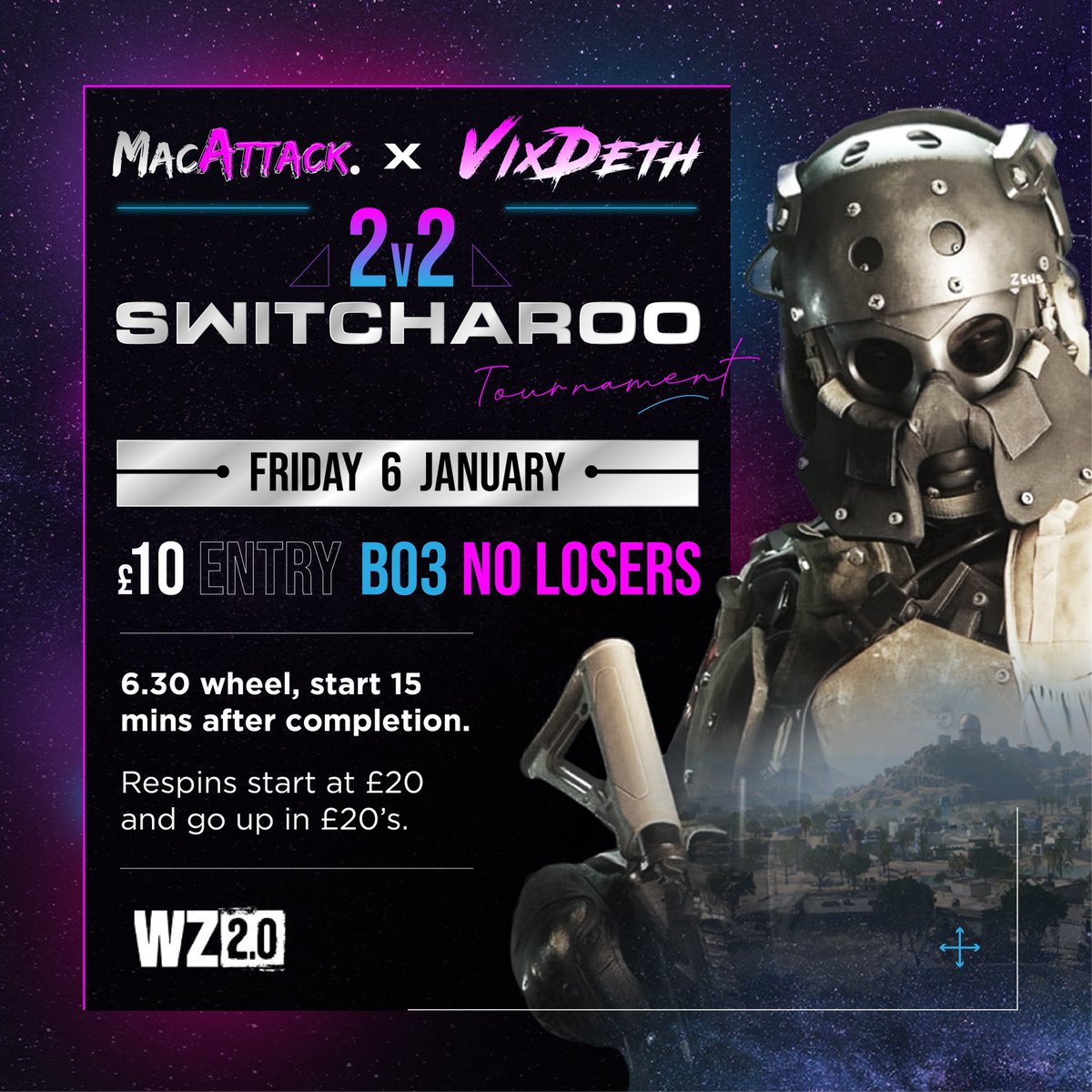 Dm me or <a href="/VixDeth/">VixDeth</a> if you want to get involved, format will change week to week. 

Not everyone entering these are “demons” either, if you are drawn with someone with less ability than yourself just remember to be kind. 

👍🏻