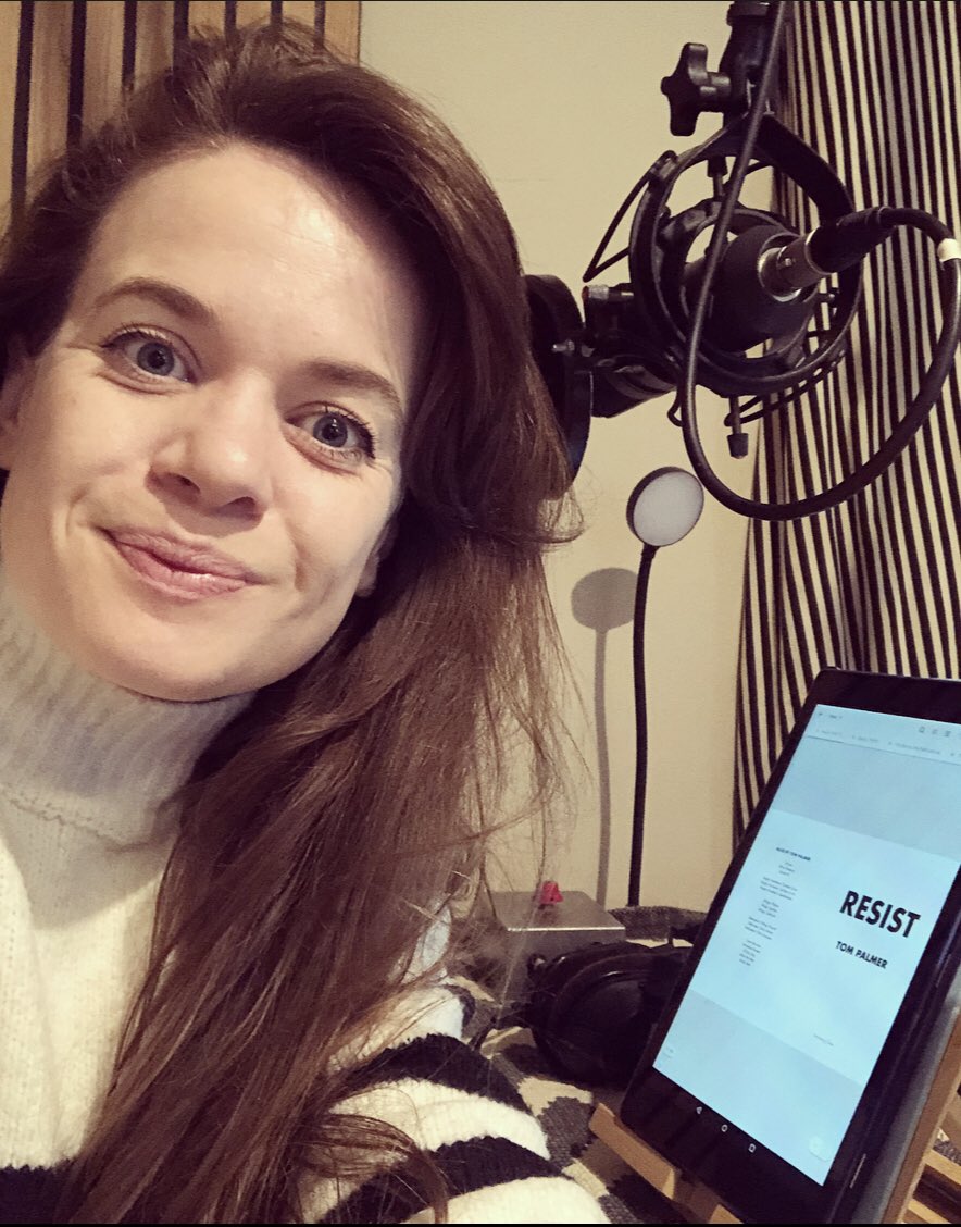 AnnaGilthorpe's tweet photo. First voiceover of 2023 🎙️ 

Absolutely loved recording this beautiful audiobook by Tom Palmer. ‘Resist’ is a fictional account of the Dutch resistance in WW2, inspired by the life of Audrey Hepburn. 

Hugely recommended for any 9+ young adults you know 📖

#voiceover #audiobook https://t.co/ffRJ4Q2B3r