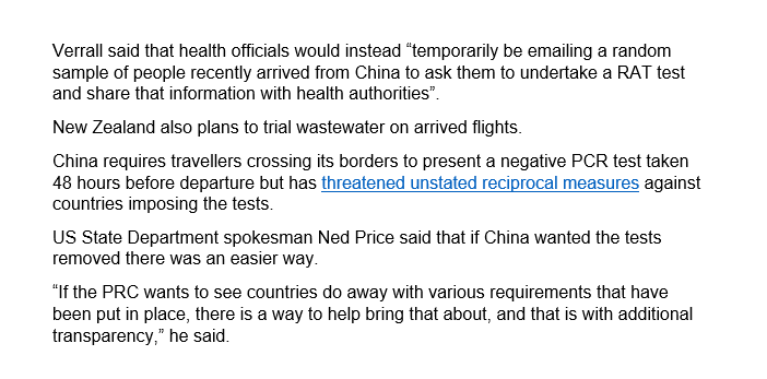 The World Health Organisation (WHO) backs COVID tests for flights from China but NZ says rule is ‘unjustified’

Source: smh.com.au/world/europe/w…