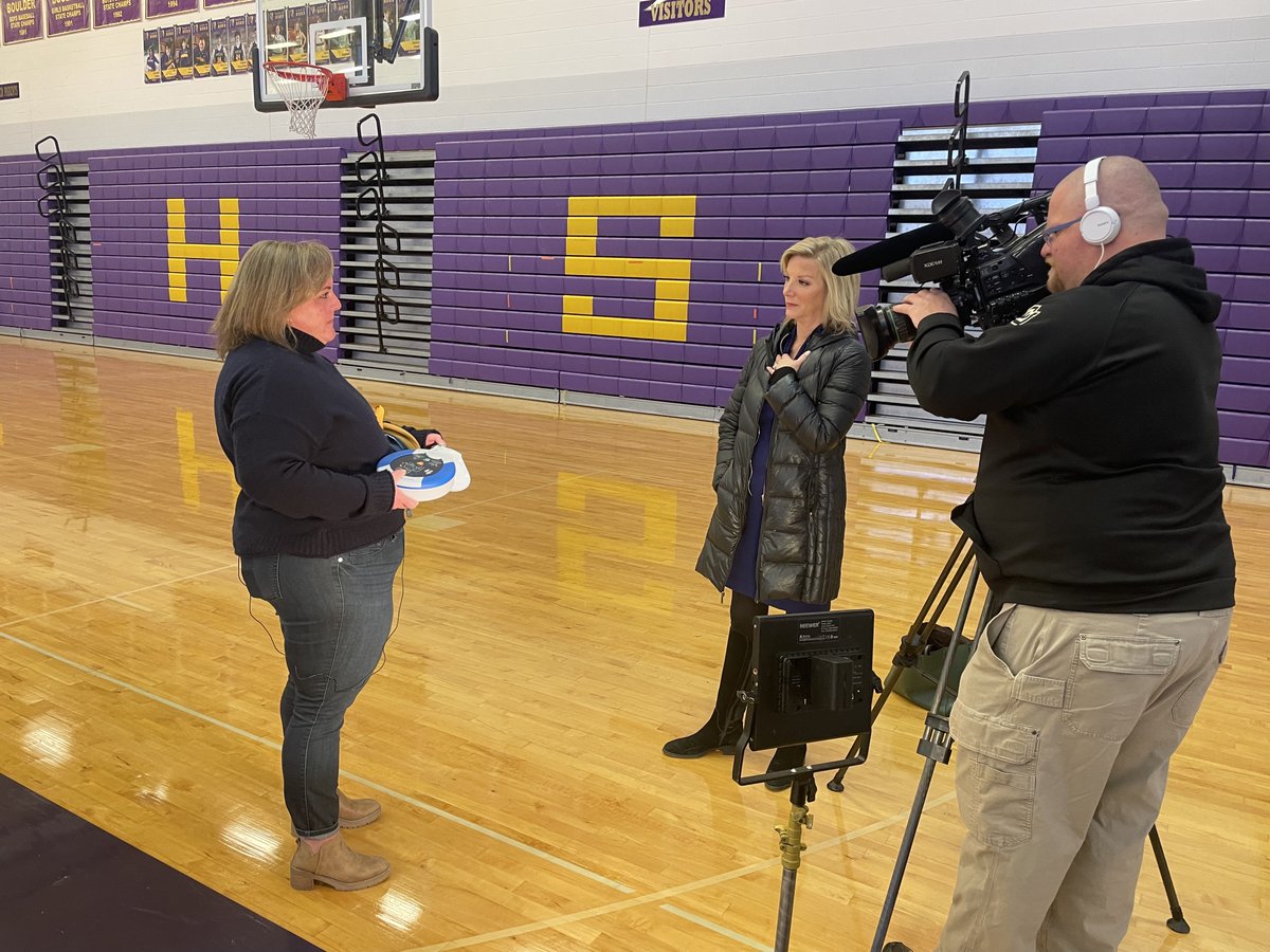 This afternoon BVSD Athletic trainer <a href="/ShannonAberton/">Shannon Aberton</a> spoke to <a href="/KDVR/">FOX31 Denver KDVR</a> reporter <a href="/KimCPosey/">Kim Posey</a> about the importance of skilled athletic trainers and AED machines, in light of the frightening incident involving Buffalo Bills Safety Damar Hamlin. Watch the story at 4 and 5 p.m.