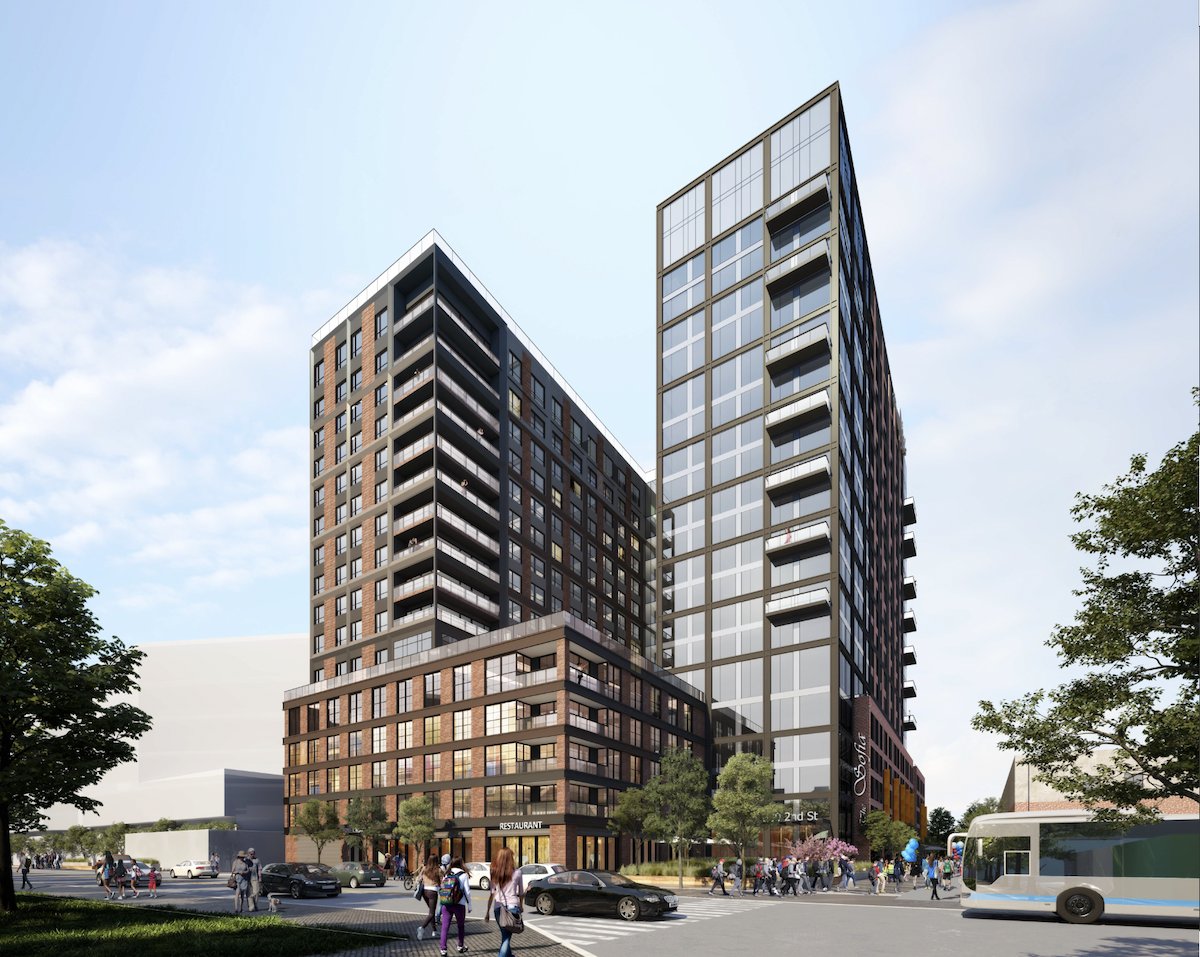 BLDUP's tweet photo. Fulcrum Global Investors and @Stantec have released new renderings of 380 Second Street, approved for development in Everett. 
https://t.co/G6RiixryLC
#FulcrumGlobalInvestors #EverettDevelopment #Stantec #BostonCRE #BostonArchitecture #MAMultifamilyDevelopment https://t.co/eGIe5Qcg29