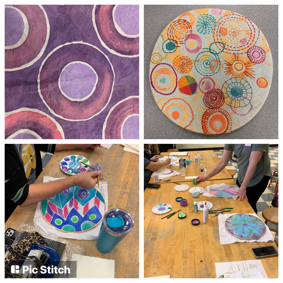 What great hands on classes today at Cobb’s Visual Art PL today!!! It has sparked some new ideas.#cobbartrocks #engageCobb  #ArgyleElem