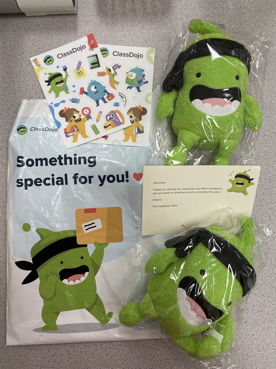 Freebie #2 of 2023
My students are going to be super excited to see Mojo hanging out in our classroom. This was a fun surprise to find in my mailbox today! 
#ClassDojo #4thgradefun #GFESgators