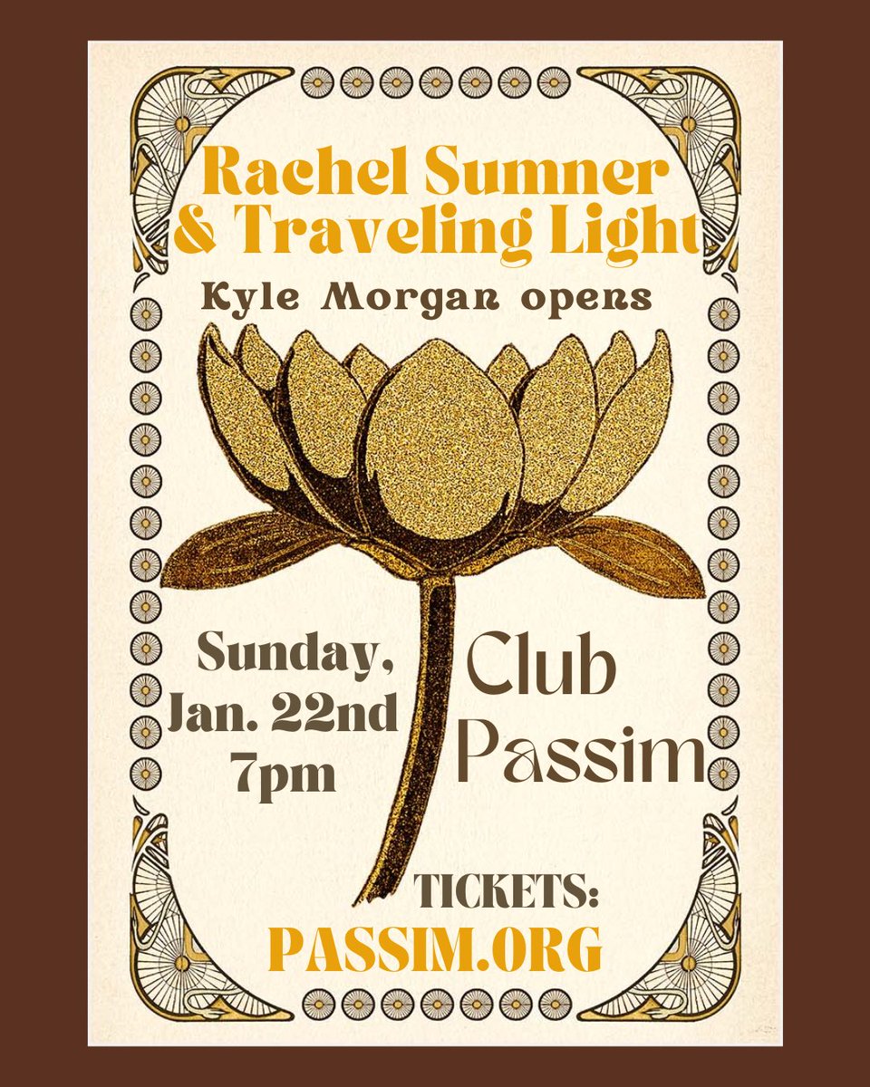 rtsumner's tweet image. If you’re in or around Boston on Jan 22nd, you gotta be there ✨💛🎟️

passim.org/live-music/eve…