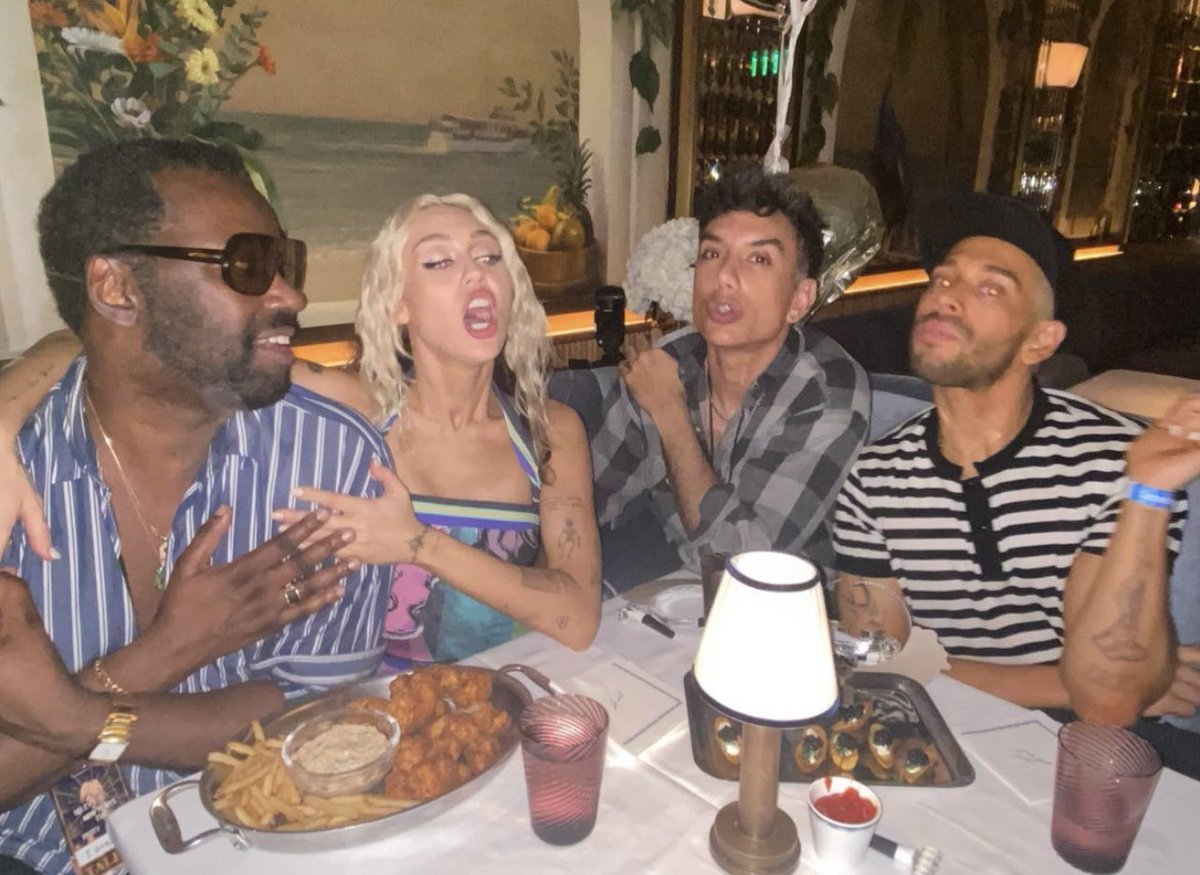 Miley, Vijat and friends at the #MileysNewYearsEveParty after party