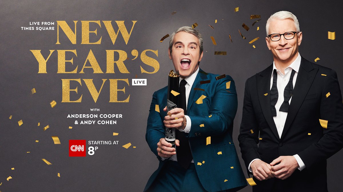 CNN Rings in 2023 #1 in Cable News for New Year’s Eve Live with @AndersonCooper &amp; <a href="/Andy/">Andy Cohen</a> Cohen; Only Broadcast or Cable Network to See Year Over Year Increase in Demo Audience on NYE 

New Year's Eve with <a href="/donlemon/">Don Lemon</a> was also #1 in Demo and Total Audience🥳 

cnn.it/3vBW1Ph