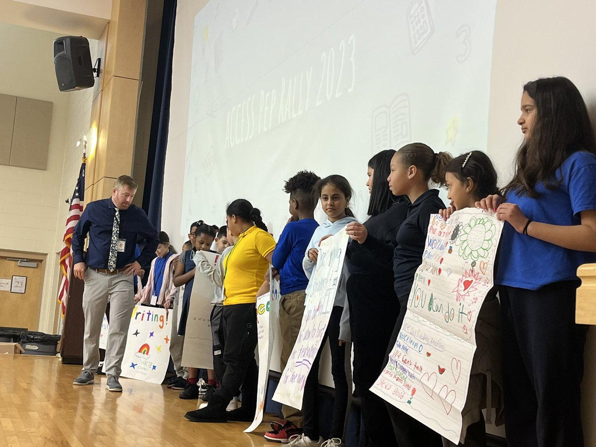 VP_NRodrigues's tweet image. ACCESS  Pep Rally!  Our students are ready to show their listening 👂 speaking 🗣️ reading 📖 and writing ✍️ skills on @WIDA_UW ACESS assessment. #trendthepositive #wecandoit @frps_Letourneau @ELLs_frps