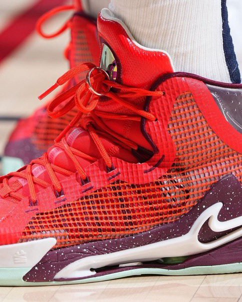 Nikola Jokic rocks his wedding ring on his shoes every game. 🔥