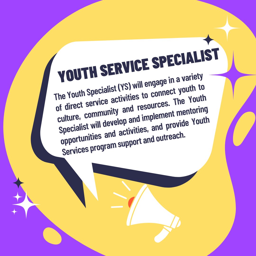 Apply today to join our team! If you or anyone you know is interested or want more information, please click the link below to see the full job description or call our office. muscogeenation.com/jobs/ Mvskoke Nation Youth Services 918.549.2557 youthservices@muscogeenation.com