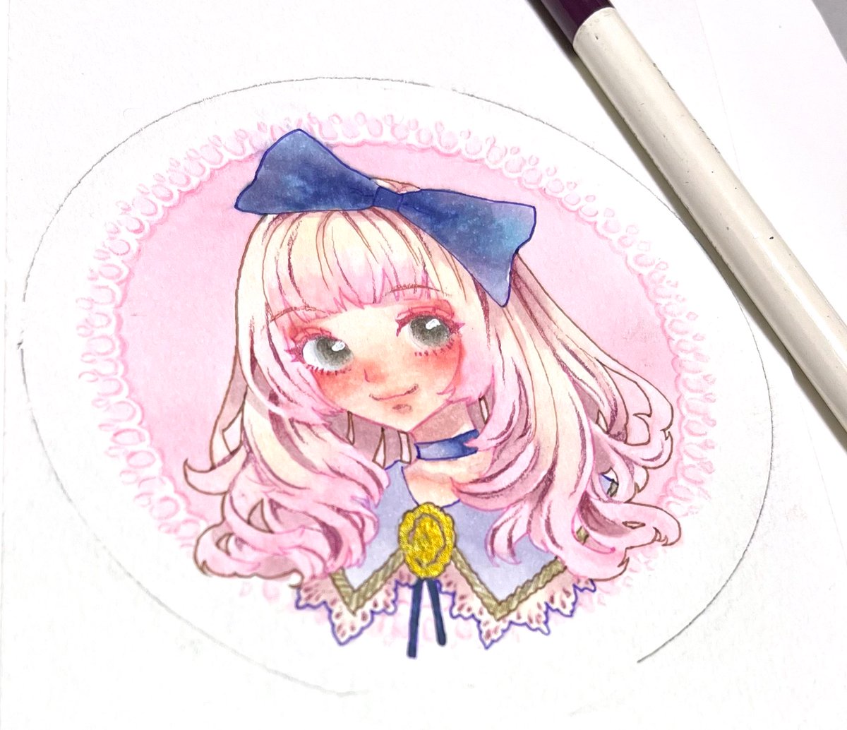 「おはようございます#コピック #お絵描き #イラスト 」|中山 初夏@お洋服とお絵描きのイラスト