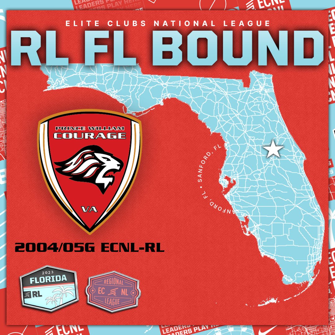 🍀🍀Good luck to the #CourageGirls 2️⃣0️⃣0️⃣4️⃣ ECNL-RL as they travel to Sanford for #ECNLRLFlorida January 6️⃣-8️⃣
#FearThePride #ECNLRLBound #RLFlorida