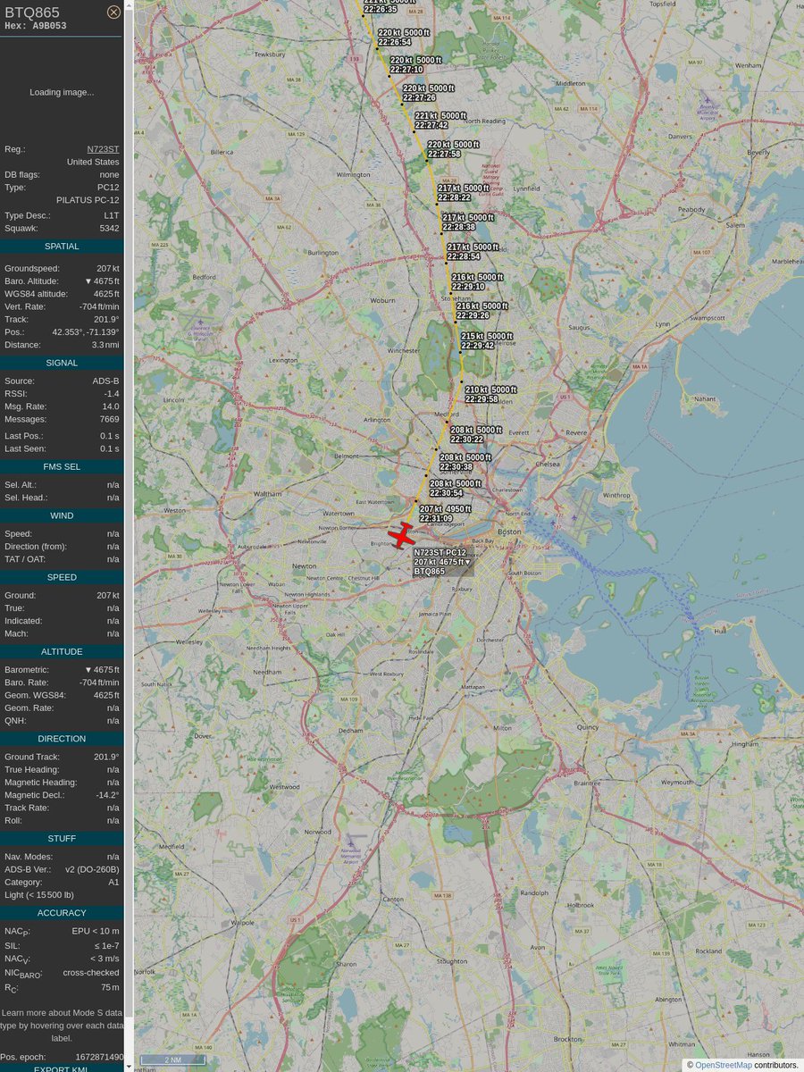 AboveMedford's tweet image. ICAO: #A9B053
Flt: #N723ST #BANKOFUTAH
First seen: 2023/01/04 17:30:02
Min Alt: 5000 ft MSL
Min Dist: 0.36 mi

#planefence #adsb - planefence.com/medford
globe.adsbexchange.com/?icao=a9b053