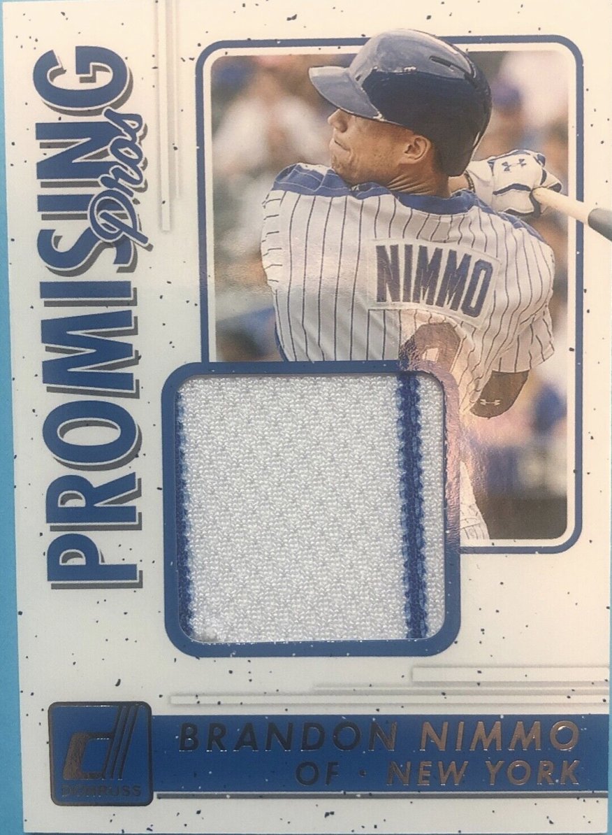 MetCastPod's tweet photo. 🚨🚨 Brandon Nimmo #Mets Giveaway 🚨🚨

2017 BRANDON NIMMO DONRUSS PROMISING PROS JERSEY CARD @You_Found_Nimmo 

To Enter:
- Follow us @MetCastPod 
- Retweet 

Winner Announced Tomorrow Night at 9:00 p.m. #MetsTwitter #LGM #Giveaway #BrandonNimmo https://t.co/su05vr1IY2