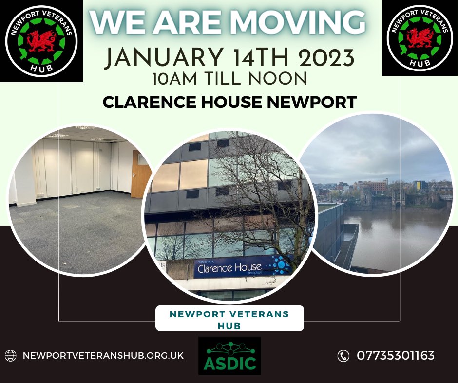 HubNewport's tweet photo. We will reopen 14th January at our new facilities Floor 1 suite 2 Clarence Place NP19 7AA every Saturday 10:00-12:00

We have made it through to the final stages of funding we have applied for to develop our facilities the voting event for the funding we have applied for to (pt1) https://t.co/uYPbYx2pYi