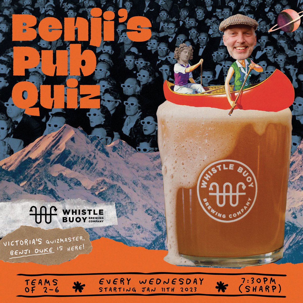 We’re excited to announce that Benji’s Pub Quiz is coming to WB on Wednesday nights! Victoria’s Quizmaster always brings the heat. Tickets now available on our website