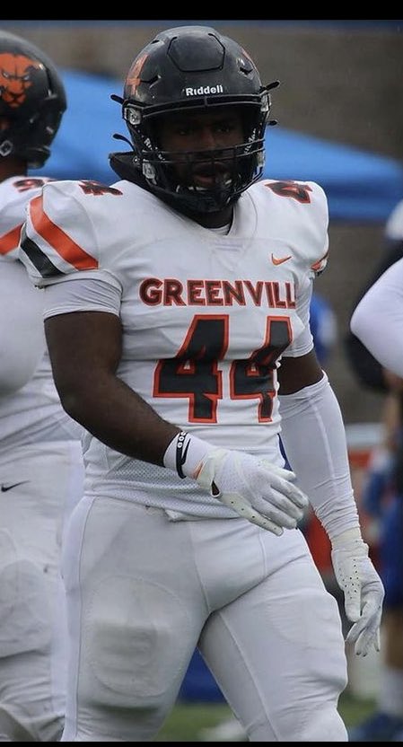 Blessed to receive an offer from Greenville University🟠
<a href="/Ken_Turner_/">Ken Turner</a>  <a href="/Tpolley29/">Tommy Polley</a> 
<a href="/CoachTreyStille/">Coach Stille</a>