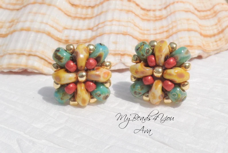 Earrings
etsy.me/3IppTGs via @Etsy 
DIY Pattern
etsy.com/listing/696753…
#Crafturday #craftbizparty #diy #tmtinsta #etsy #diycrafts #beading #beadingprojects #craftprojects #craftychaching #birthdaygift #etsyhandmade @blazedrt  #Valentinesday2023