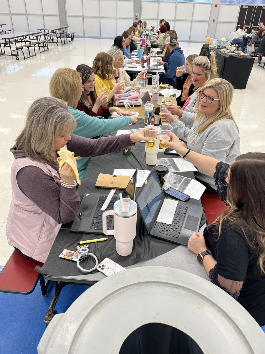 Our own twist on a Brain Smart Start this morning to kickoff our first day back from break—“Lean on Me”!