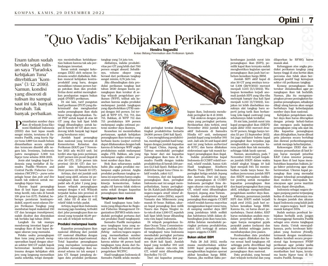<a href="/susipudjiastuti/">Susi Pudjiastuti</a> Bukan hanya laut Natuna

Saat menjabat MKP kebijakan bu Susi tdk mendorong #nelayanIndonesia mengisi #ZEEI &amp; laut lepas

Pilar #kedaulatan, keberlanjutan &amp; kesejahteraan cuman #slogan konsep semata paradoks dgn #implementasi kebijakan.

Baca artikel 2016
paradoksperikanan.blogspot.com