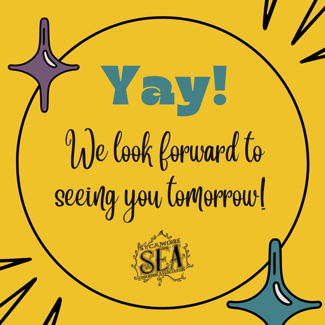 SEA (@sycedassoc) on Twitter photo We are excited to see all your rested and ready to learn faces tomorrow!
#empowering2succeed #spartan #SEAunited #2023 @syc427 <a href="/ieanea/">Illinois Education Association</a> We are excited to see all your rested and ready to learn faces tomorrow!
#empowering2succeed #spartan #SEAunited #2023 @syc427 <a href="/ieanea/">Illinois Education Association</a>