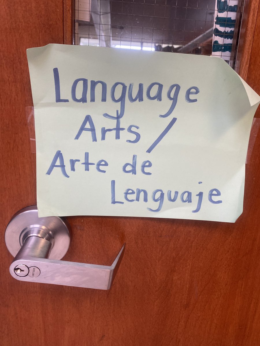 I love seeing the displays of students and teachers using all their languages