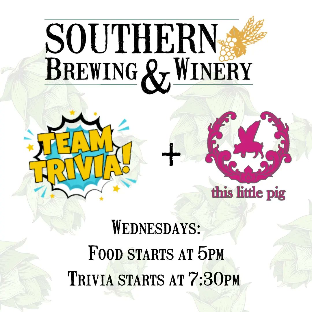 We are open ya'll! Trivia gets going soon... get yer seats &amp; orders in!