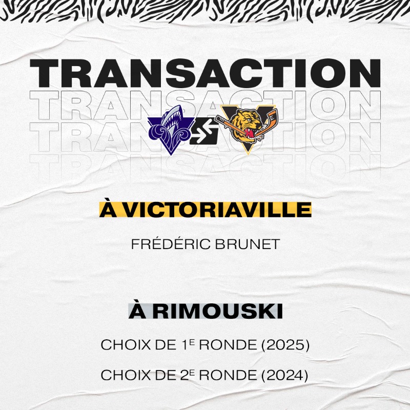 TigresVicto's tweet photo. Les Tigres font l'acquisition du défenseur étoile et espoir des @NHLBruins Frédéric Brunet ! 

#GoTigresGo