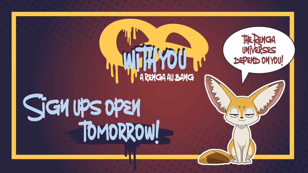 infinite_bang's tweet photo. Drivers, start your engines! Baristas, grab your aprons! Dog trainers, fetch those leashes! Multi-limbed aliens, ready your tentacles!

Calling all Renga lovers - sign ups for Infinity With You: A Renga au bang open tomorrow! It's almost time to bring your AUs to life~

🚗☕️🐕‍🦺👾 https://t.co/rclEDfKb0y