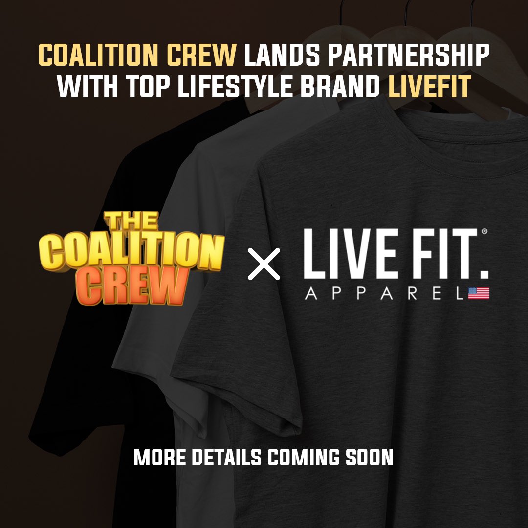 We landed a partnership w/ one of the biggest lifestyle brands in the world, Live  Fit 🤝  Our goal has always been to set a new standard of whats possible in Web3.  Regardless of what the market does we want our holders to THRIVE. In and out of web3.

You see the vision yet?