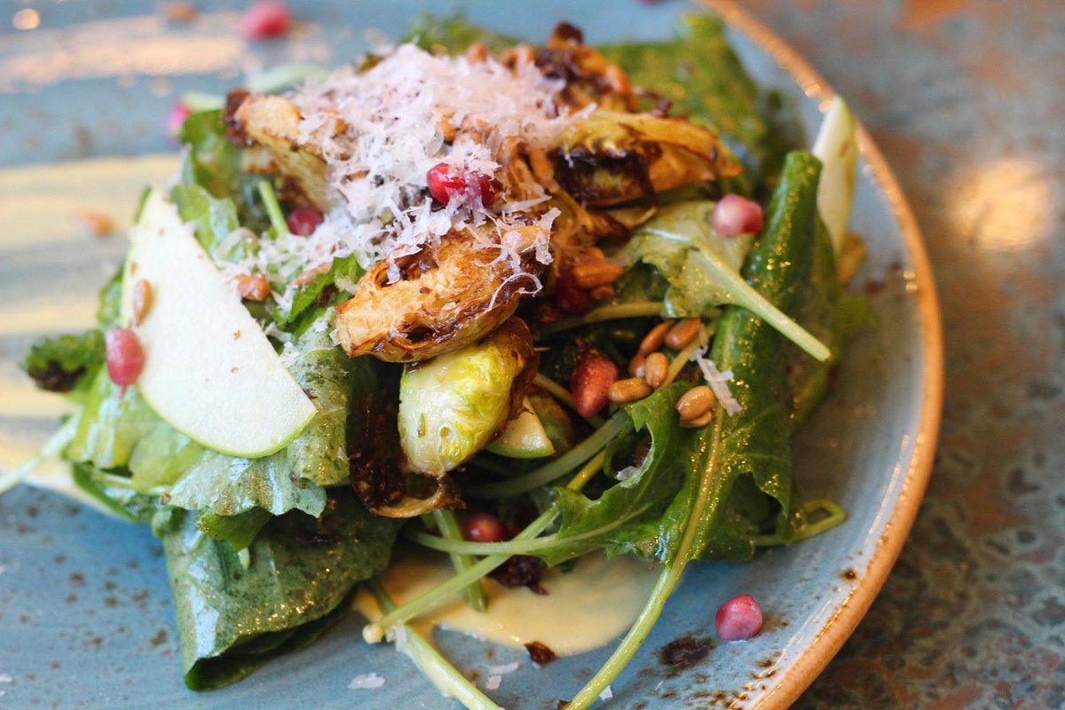 Make trying this Chopped Salad one of your New Year’s Resolutions.

#marcusbpnewark #downtownnewark #choppedsalad #crispybrusselsprouts #apple #pomegranate #goodfood #foodie #njfoodie