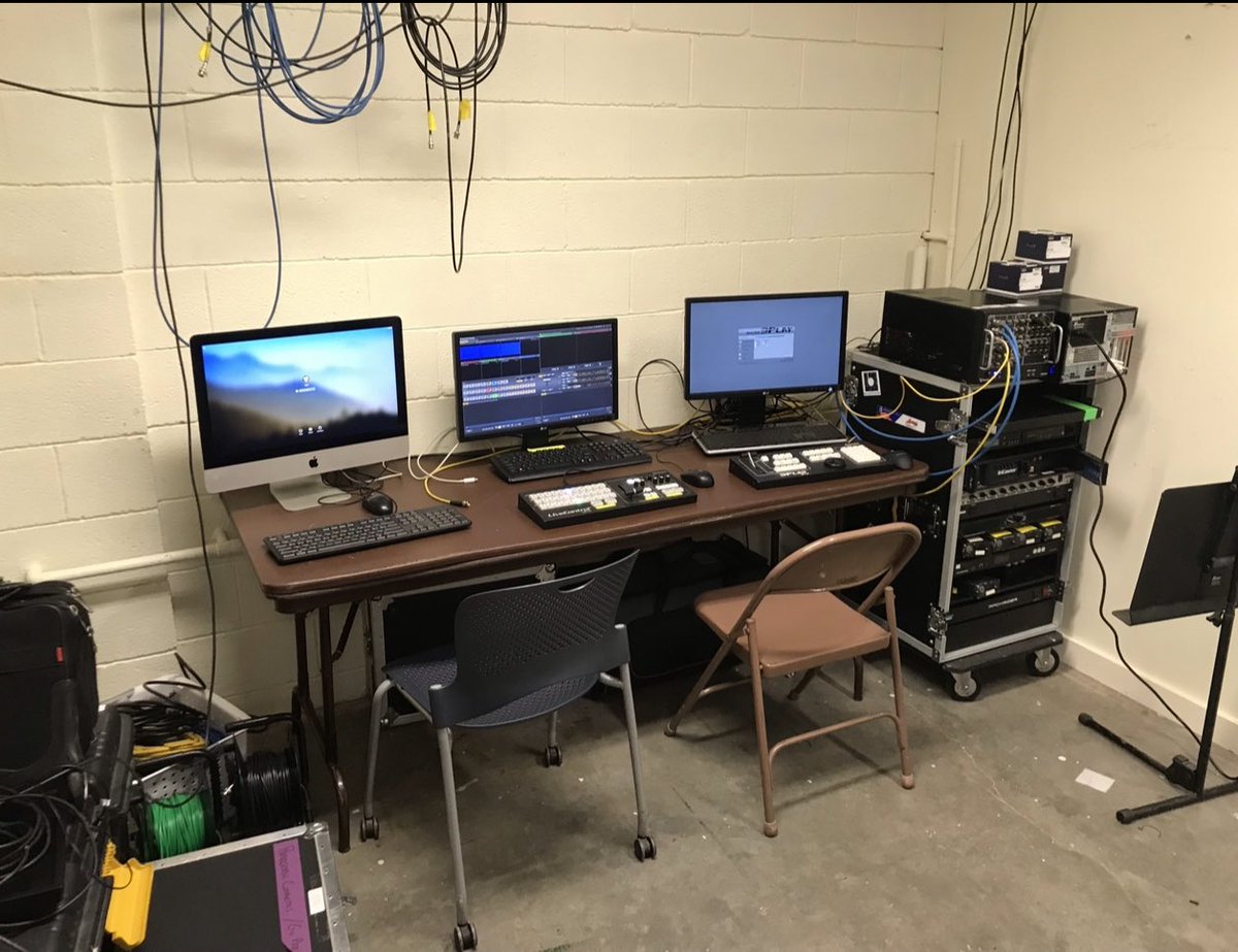 BCTVplus's tweet image. The evolution or our “control room” in the Power Plant over the last 3 years!

2019- Concourse level
20-21- Closet under basket
2022- Our very own Control room