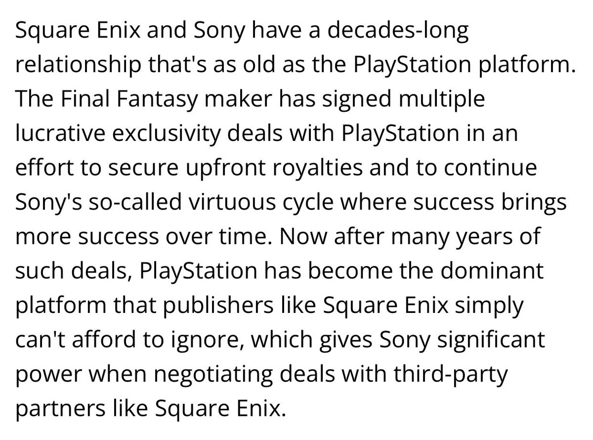 Riskit4TB's tweet photo. #PlayStation “Sony has significant power when negotiating deals with 3rd party partners”

@FTC @linakhanFTC wasn’t this one of the concerns put forward in your filings?

In your effort to enforce ideological beliefs, you are complicit in the very things you’ve sworn to eradicate https://t.co/n5D6um5eSM