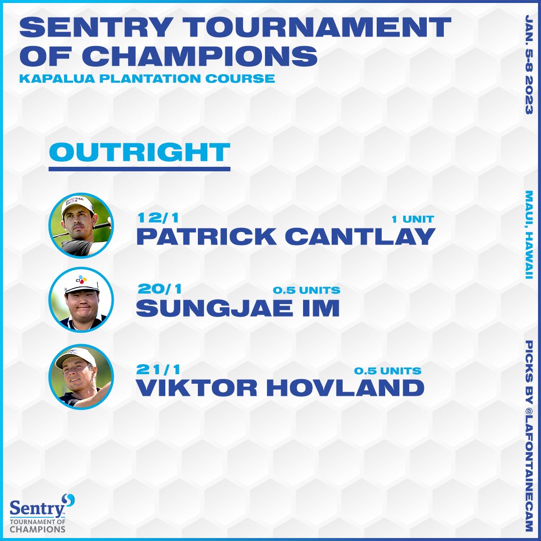 LaFontaineCam's tweet image. #SentryTOC picks ⛳️