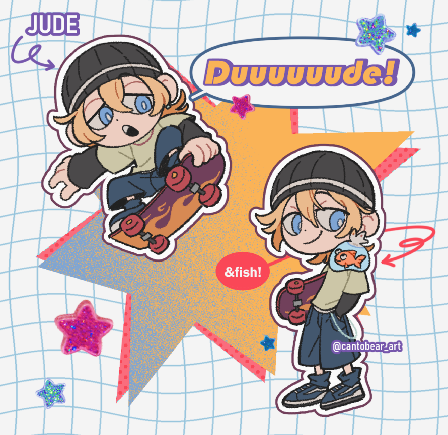 cantobear_art's tweet photo. he was a skater boy... https://t.co/mzpa0w4guR
