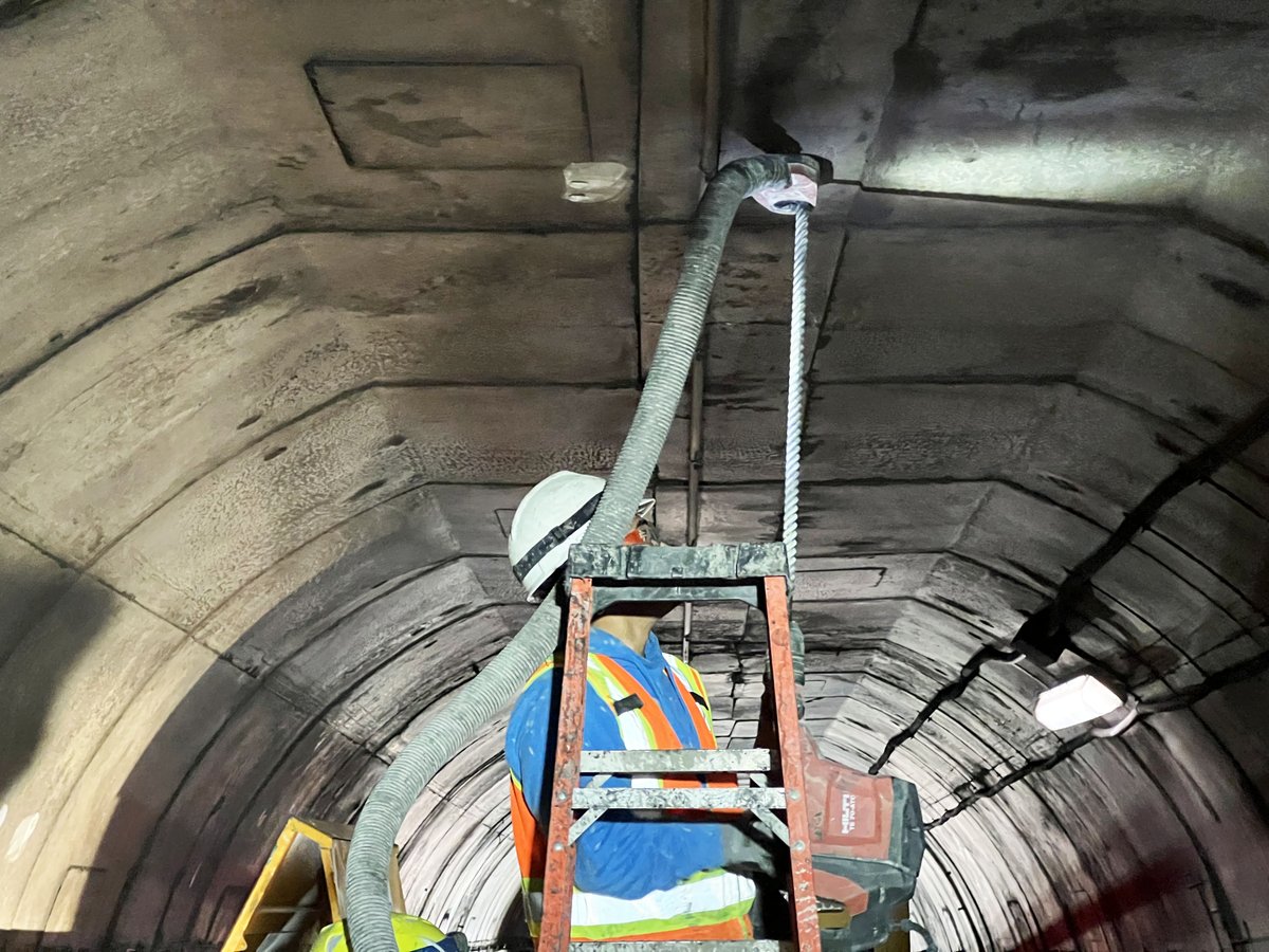 wmata's tweet photo. (3/3) This work takes place on nights and weekends between Silver Spring and Forest Glen stations and will move between Tenleytown-AU and Friendship Heights stations this year. Since the work takes place in the off-hours, we’ve included some photos! #wmata #yourmetro https://t.co/g7WWDmNiQY