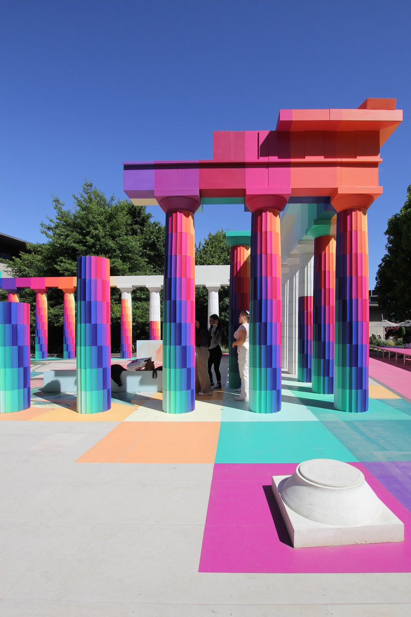 Adam Newman + Kelvin Tsang’s ‘Temple of Boom’ 2022 NGV Architecture Commission at the National Gallery of Victoria in Melbourne. Always loved pavilions as they sit at the intersection between art and architecture <a href="/NGVMelbourne/">NGV</a> #pavilion