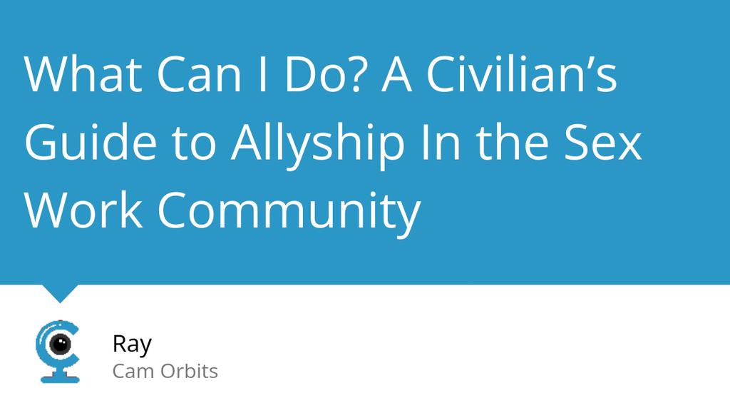 CamOrbits's tweet image. Sex workers are a marginalized group.

Read the full article: What Can I Do? A Civilian’s Guide to Allyship In the Sex Work Community (by @strippedbysia)
▸ lttr.ai/6jii

#sexworkiswork #Blog