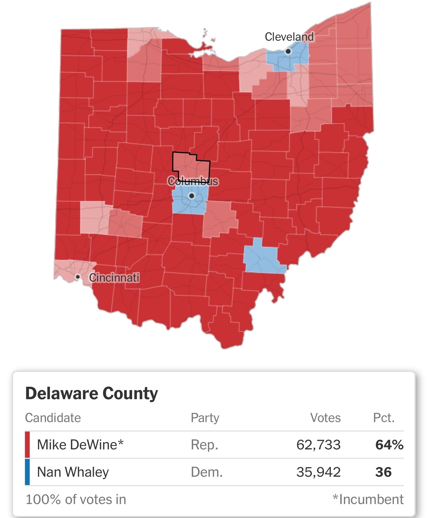 Largest County In Ohio By Area