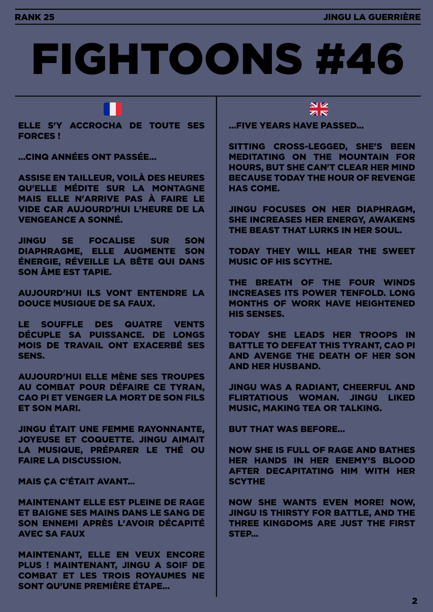 Fightoons #46
Rank : 25
Owner : <a href="/DinOuBzh/">DinOuBzh|BOOGA</a> 

Don't hesitate to share your thoughs about this story, we might drop something to the best comment 👀

#MultiversX #Elrond $EGLD <a href="/FightoonsStudio/">FIGHTOONS😈</a>