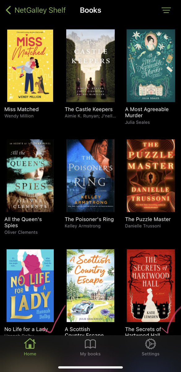 Some very exciting approvals on @NetGalley! A couple I’ve already read, I’m trying to be methodical and read them by publication dates, but I also have an impulsive streak…😬@HesterBFox @KelleyArmstrong @sl_penner @CandaceHavens @rachkmc @DaniTrussoni @LadyDolby #BookTwitter