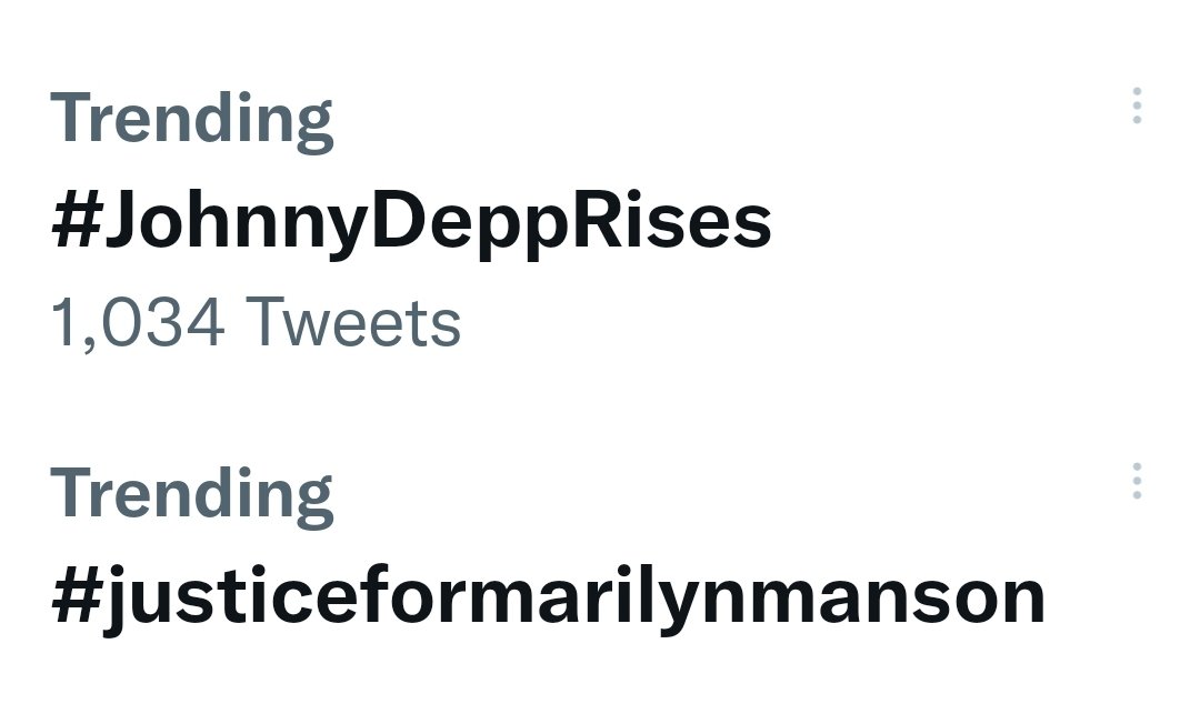 #JohnnyDeppRises 
#JusticeForMarilynManson