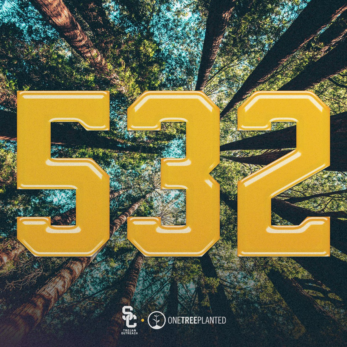 .<a href="/uscfb/">USC Football ✌️</a> scored 76 touchdowns, 74 extra points and one 2-point conversion this season, so USC and <a href="/onetreeplanted/">One Tree Planted</a> pledged to donate a total of 532 trees in the LA area! 🌴🌲