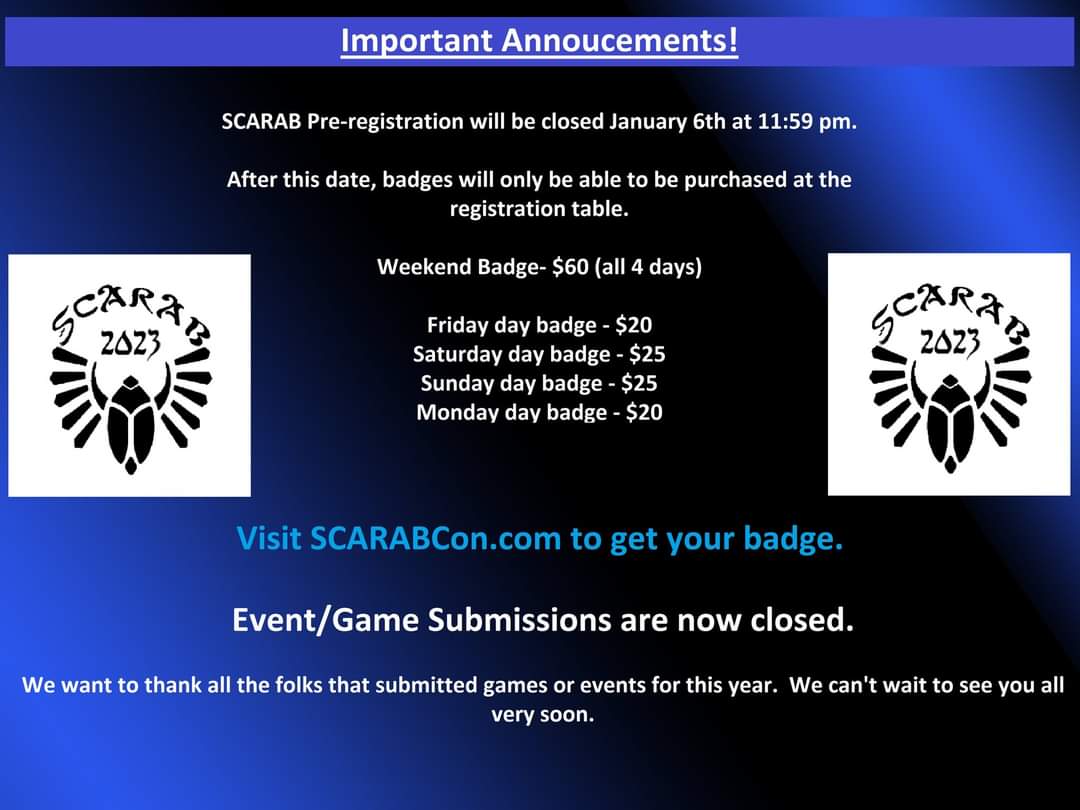 Some important information for some very important people...psst..that's you!