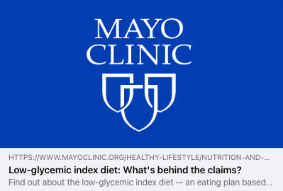 Fifty50Foods's tweet photo. We are thrilled to see top hospitals finally getting on board with a low-glycemic diet! Here is a recent article published by the Mayo Clinic!

https://t.co/bF4jdHUCgm https://t.co/AVrjvdTRob