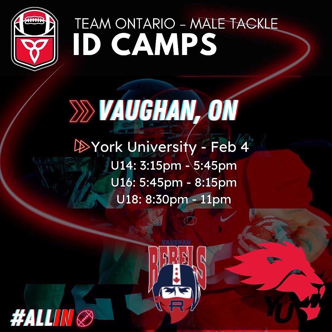 FootballOntario's tweet photo. Register TODAY for our Futures and Identification Camps at York University on February 4/23‼️

Limited spots are available so register before it is too late. 

Male: https://t.co/OI1lm1HZpI…

Women’s: https://t.co/OI1lm1HZpI…

#WeAreFootballOntario
#ALLIN https://t.co/zvpTAfltzH