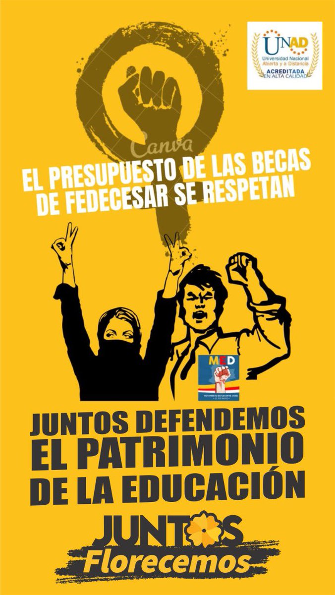 JhonFlorezJim's tweet photo. Invito la comunidad estudiantil en general de la Universidad Nacional Abierta y a Distancia - UNAD Colombia, para exigir el derecho a la educación superior, y a las becas fedecesar; son importantes para los estudiantes que carecen de recursos económicos. https://t.co/VzEcIJs9Y6
