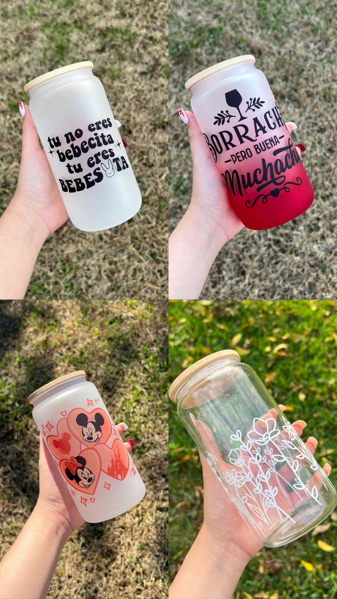 I don’t think I’ve promoted my small business on here yet but if y’all need any customized cups, frosted glass cans, clear glass cans, can coolers, mugs, and sippy cups im here to help! 🥰 @CreatedbyMichelle_ on IG