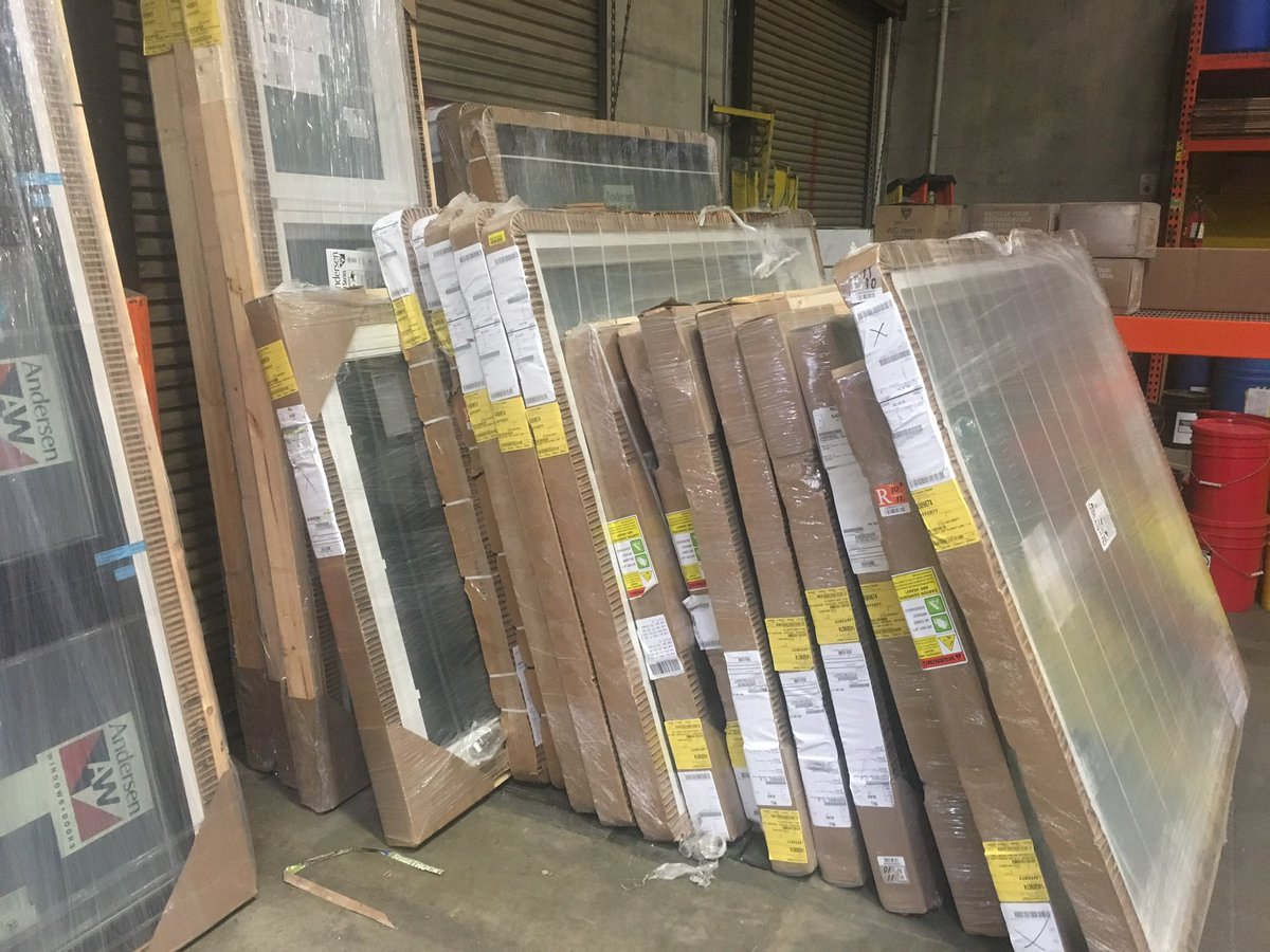 MorrisJHrev's tweet photo. The time neighbors wouldn’t let the driver drop the trailer full of windows and doors.  So we brought it to the store and delivered it on smaller trucks … more work but happy Pro https://t.co/bsfD5csR6i